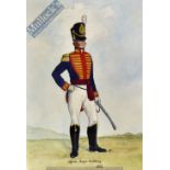 E Myatt - “Officer Royal Artillery 1815 original watercolour mounted