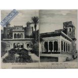 India & Punjab – Postcard of Lahore Fort Two vintage Indian postcards of the palace at Hazuri Bagh