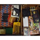 Quantity of Scalextric/Slot Car Accessories to include a good selection of track, stadia, buildings,