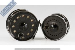 Fishing Reels - J.W Young and Son salmon fly reel to include a Pridex 4” wide drum with chrome