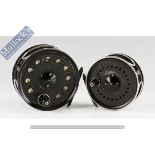 Fishing Reels - J.W Young and Son salmon fly reel to include a Pridex 4” wide drum with chrome