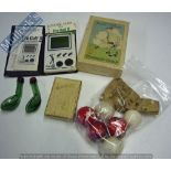 Various Golfing Items to include Pro Golf II Game, Tiddley-Golf Valentine’s Party Games, Card Golf