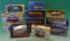 Corgi Diecast Models to include AEC Regent PMT, 97178 Burlingham Seagull Coach, 97213 Leyland Tiger,