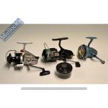 Fishing Reels - Collection of various fixed spool reels to include Mitchell 300S c/w spare spool;