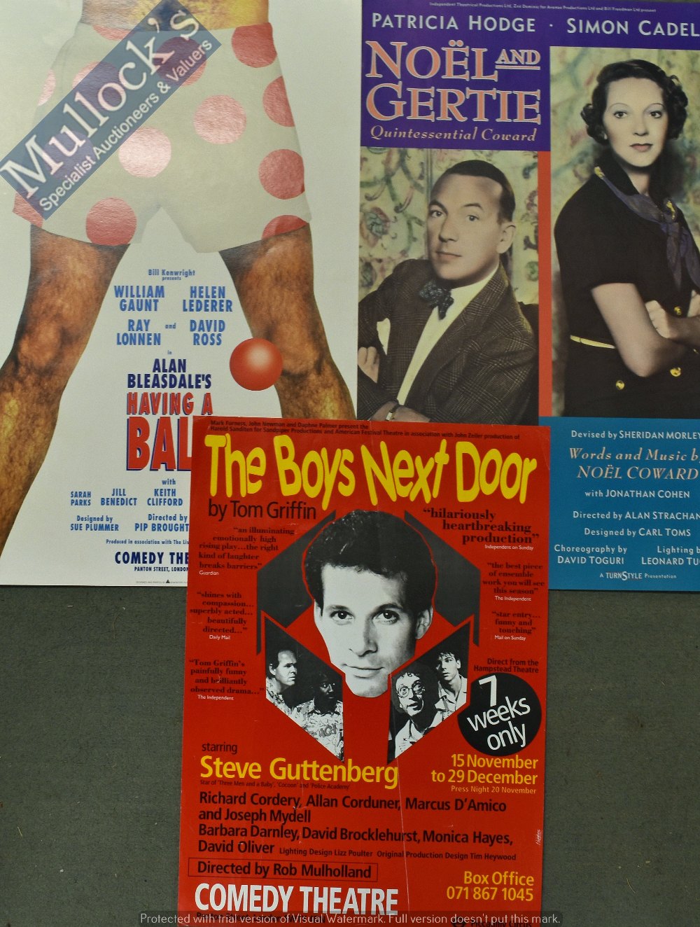 Theatre Posters – 7x Comedy Theatre Posters to include Size Degrees of Separation signed by S. - Image 2 of 2