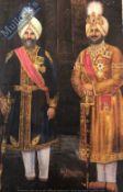 India & Punjab – Painting of Maharajah of Patiala - A vintage portrait of Maharajah Bhupinder