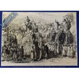 India & Punjab – The Royal Visit to India: Arrival of the Prince of Wales at Agra original engraving