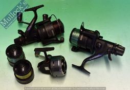 Shimano 6010 Baitrunner Fishing Reel Together with model 8010 with 2 spare reels and Abu 506