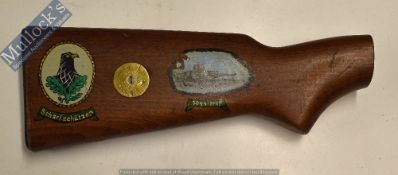 WWII – German Snipers Rifle Butt – marked 22812 to the end, given as a prize in the defence Germany,