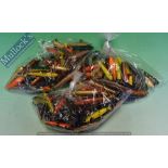 Collection of Assorted Fishing Minnows 150 in total various sizes and variations ready to use