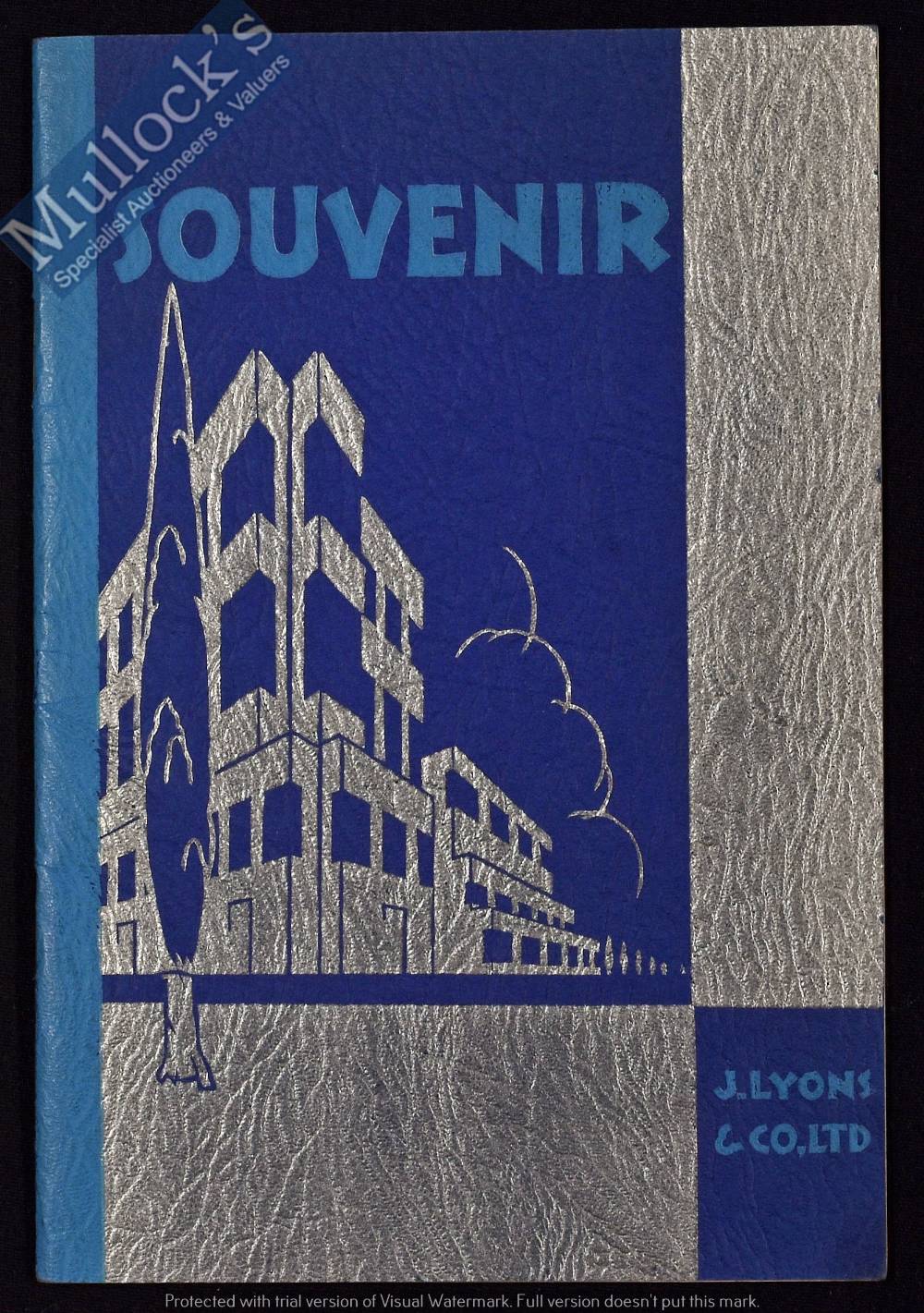 J. Lyon & Co. Ltd. Souvenir Brochure Circa 1934-35 - A 22 page publication with over 30