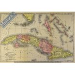 Cuba – Map of Cuba, it’s Provinces, Railroads, Cities, Towns, Harbours, Bays etc. – by Mast