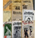 Mixed Selection of Early Women’s Journals/Periodicals to include La Mode 1908, Femina 1909, 1890 The
