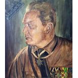 German Memorabilia - Original Painting of Hermann Göring by artist ‘Franck’ together with another