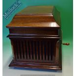 Thomas Edison ‘Amberola’ Phonograph model c.1920s with mahogany cabinet, marked with maker’s mark,