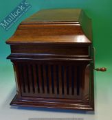 Thomas Edison ‘Amberola’ Phonograph model c.1920s with mahogany cabinet, marked with maker’s mark,