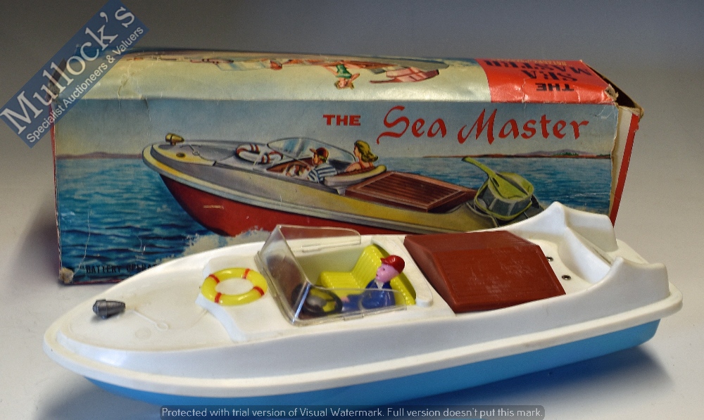 JK (Hong Kong) Battery operated ‘The Sea Master’ Speedboat battery operated outboard motor, in