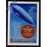 Graf Zeppelin Publicity Brochure To South America 1936 - Illustration of the Graf Zeppelin Airship