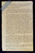 King Charles II Restoration Act Of Indemnity And Oblivion 1660 - Contemporary copy of the King’s