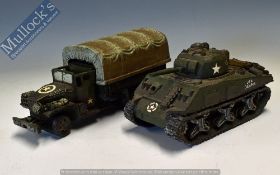 Resin USA Military Models to include a Tank together with a Military Truck both appear in good