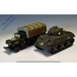 Resin USA Military Models to include a Tank together with a Military Truck both appear in good