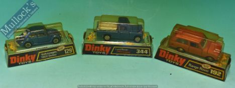 Dinky Toys 344 Land Rover Speedwheels Diecast Model Together with 192 Range Rover 129 Volkswagen