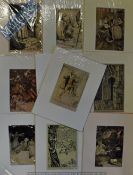 Arthur Rackham - Collection of prints all mounted in cream mounts ready for framing 30 x 22cm (10)