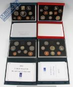 Royal Mint Proof Coin Set: To include cased sets 1992, 1995, 1999 all in green presentation cases