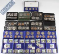 Selection of Rhodesian Stamps / Coins: 5 Presentation set which combine stamps and coins together
