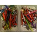 Collection of Assorted Fishing Salmon Spinners 40 in total various sizes and appear unused ready