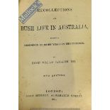 Australia - Recollections of Bush Life In Australia 1850 Book - by Henry William Haygarth. First
