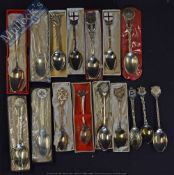 Selection of Rifle Club Spoons - Mainly South African together with some UK town spoons all boxed (