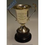 Rifle Shooting – District Bank Club Trophy Sheppard Challenge Cup 1937 - hallmarked silver on wooden