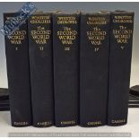 Winston Churchill ‘The Second World War Books 1948-1952 5 Volumes - 1st edition, in black cloth