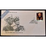 India - First day cover issued in Ahmedabad, dated August 28th 1980 showing Nehru and Mountbatten