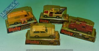 Dinky Toys 282 Land Rover Fire Appliance Diecast Model Together with 268 Range Rover Ambulance,