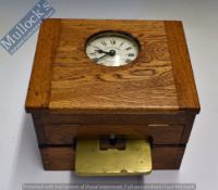 Gledhill-Brook Table Top Time Recorder c.1920s with ‘Gledhill-Brook Huddersfield Eng.’ to centre