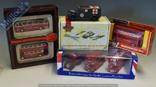 Mixed Diecast Models to include Matchbox Collectibles 1937 GMC Ambulance Van, Dinky Toys Routemaster