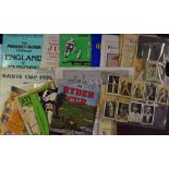Selection of Varying Sports Items including Cricket, 1956 Davis Cup, Athletics, Snooker,