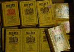 Collection of Wisden Cricketers Almanack for the years 1964-1967, 1970, 1974-1982, 1989 only 4 are