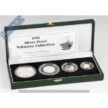 1998 Royal Mint Silver Proof Britannia collections: To consist of 20p, 50p, £1, £2 all in .925