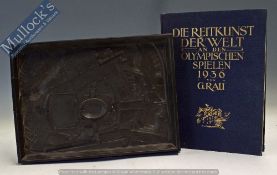 Die Reikunst Der Welt 1936 Olympics Book on Showjumping and Bakelite Model– together with a period