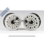 Fishing Reels - Shakespeare Beaulite Salmon Fly Reels both 4” c/w stainless steel line guides (L&