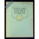 Argentina - Buenos Aires Western Railway Electrification Early 1930s Publication - A large 31 page