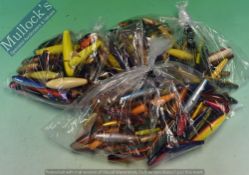 Collection of Assorted Fishing Minnows 150 in total various sizes and variations ready to use