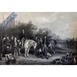 Sir Francis Grant “The Shooting Party- Ranton Abbey” Engraving - A fine engraving recalling one of