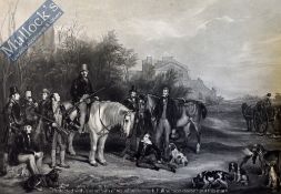 Sir Francis Grant “The Shooting Party- Ranton Abbey” Engraving - A fine engraving recalling one of