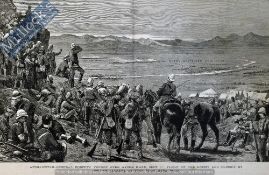 India & Punjab – The Battle of Kandahar (Babi Wali) Woodblock Illustration – the final battle in the