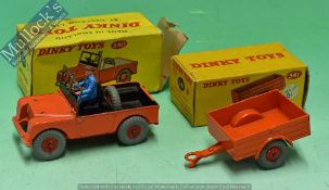 Dinky Toys 341 Land Rover Trailer Diecast Model Together with 340 Land Rover Explorador in