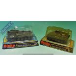 Dinky Toys 654 155mm Mobile Gun Diecast Model Together with 691 Striker Anti-Tank Gun in original